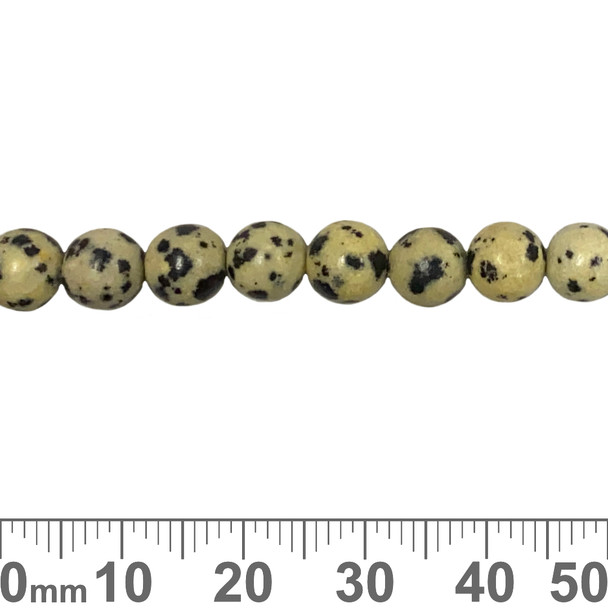 Dalmatian Jasper 6mm Round Beads (19cm)
