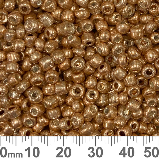 6/0 Metallic Rose Gold Seed Beads