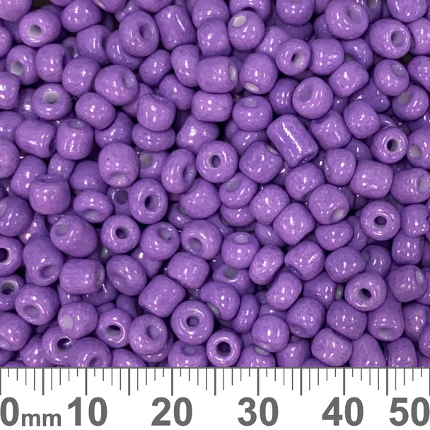 6/0 Hot Coat Lavender Seed Beads