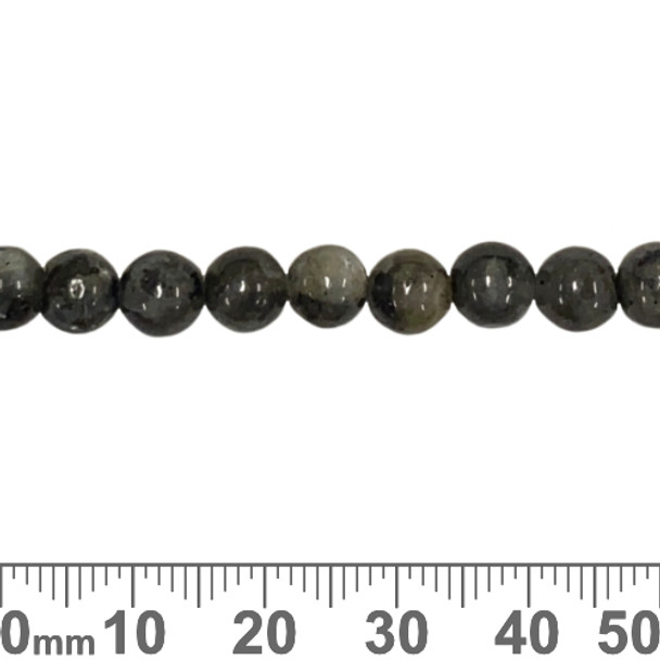 Larvikite 6mm Round Beads