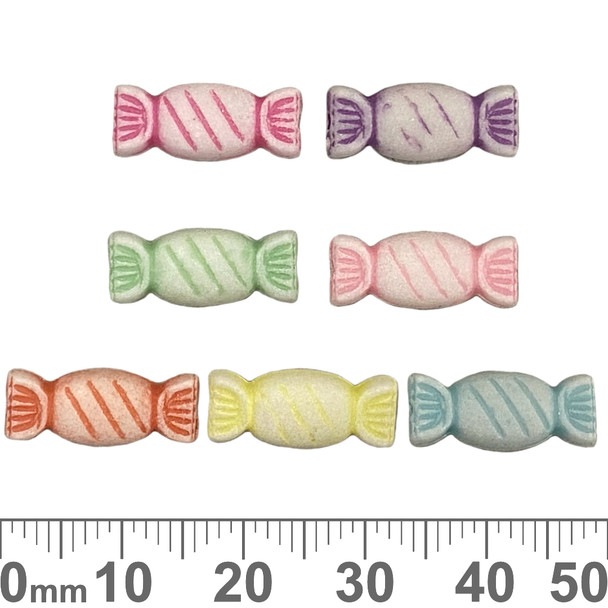 Colourful 16mm Lolly Acrylic Bead Mix
