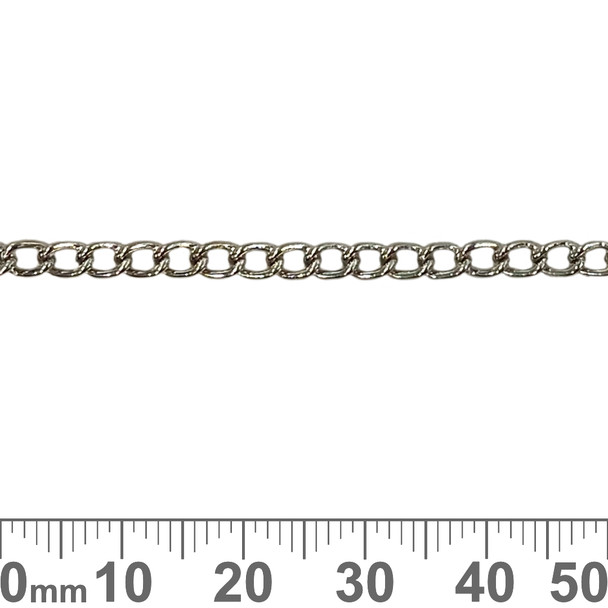 Dark Silver 5mm Small Twisted Chain