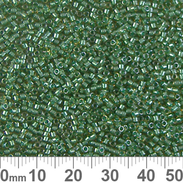 11/0 Sparkling Light Green I/C Topaz Delica Seed Beads