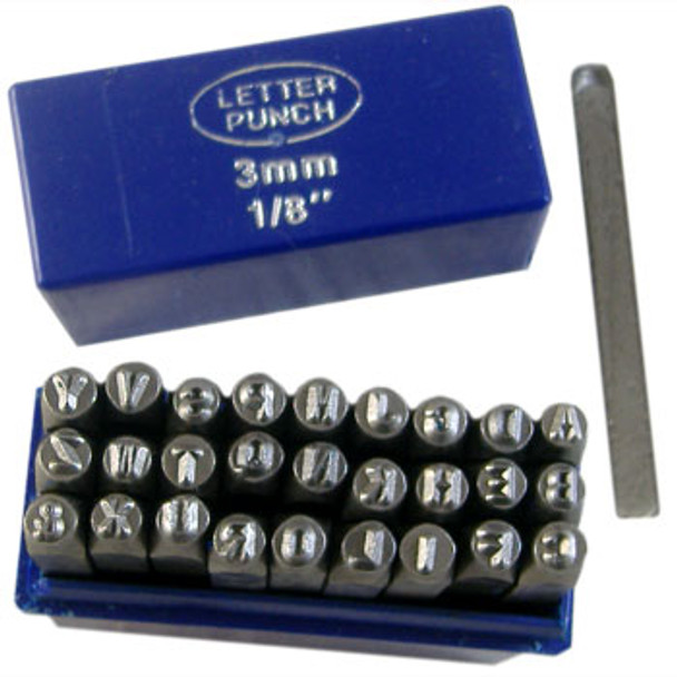 3mm Alphabet Metal Punch Set