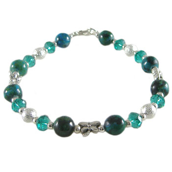 Simple Teal Bling Bracelet: Project Instructions - Eureka! Beads
