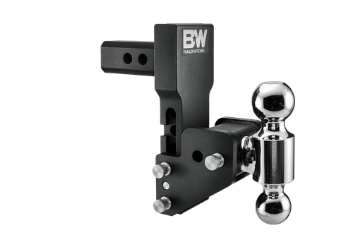 B&W Hitches Tow and Stow Adjustable Drop Hitch | 2" Receiver, 4-1/2" Drop, 5-1/2" Rise, Dual Ball 2-5/16" x 2" | GM MultiPro & MultiFlex Compatible