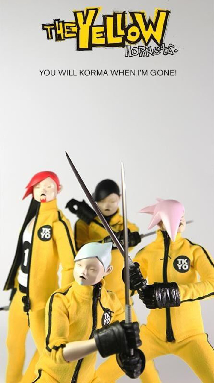 3A-HORNETS] 3A THREEA Popbot Yellow Hornet 1/6th 4 Figure Set