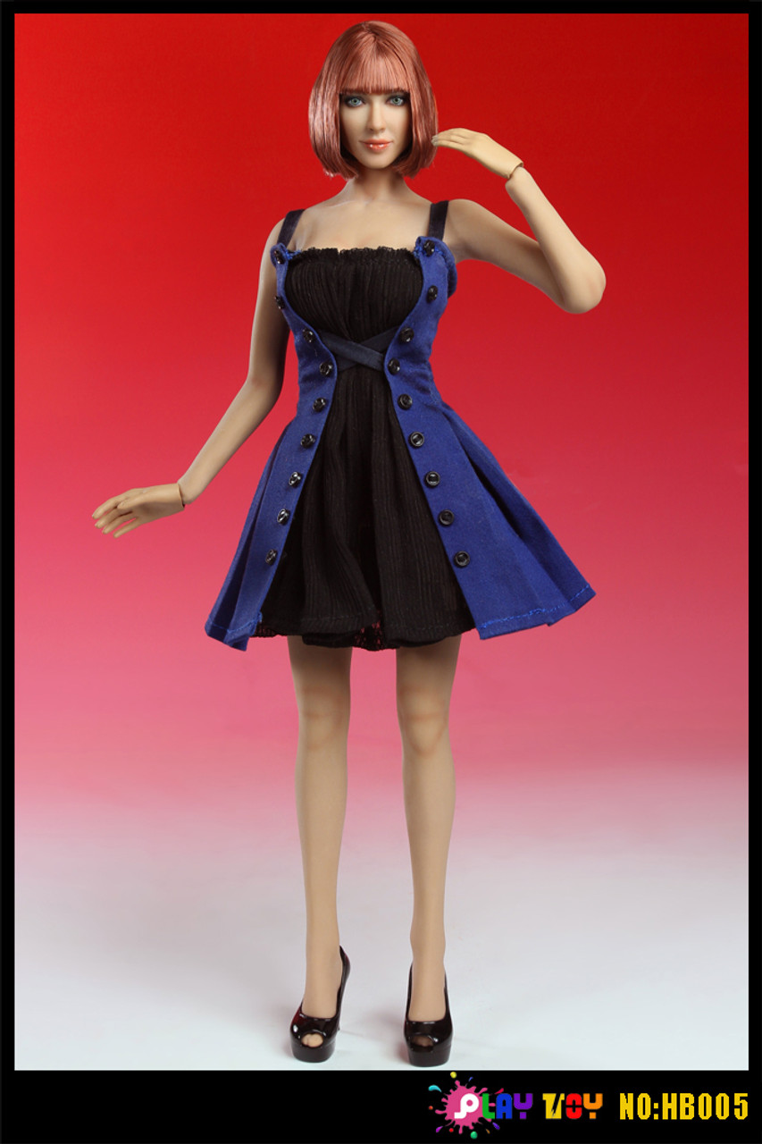 PT-HB005] Play Toy Fit-u0026-Flare Dress with 1:6 Character Head Sculpt Female  Accessory - EKIA Hobbies