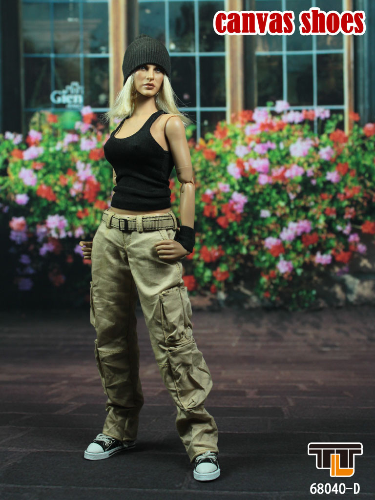 TTL-68040D] TTLToys FeMale Canvas Shoes for 12 Inches 1/6 Scale