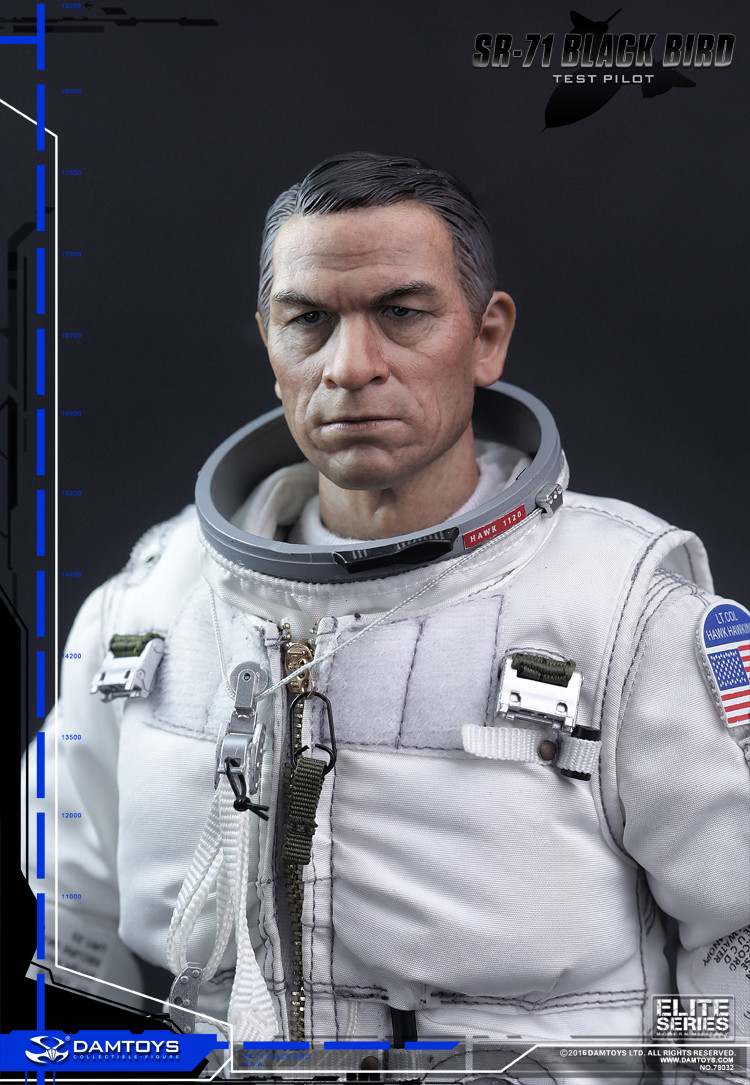 DAM-78032] DAM TOYS SR-71 Black Bird Test Pilot 1:6 Figure Boxed