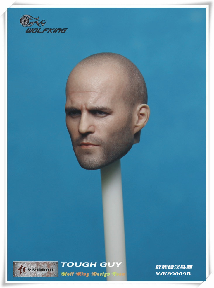[WK89009B] Wolf King 16 Tough Guy Action Figure Head EKIA Hobbies