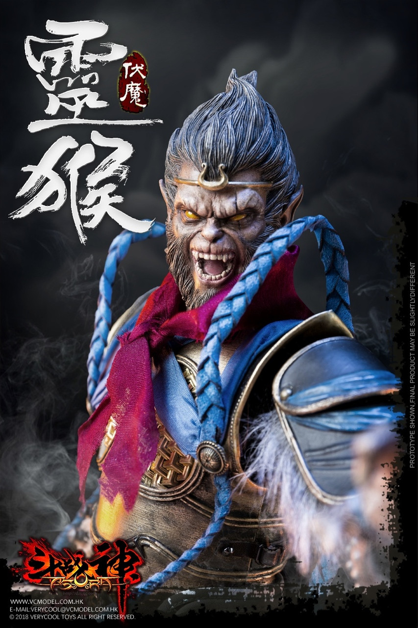 VCF-DZS005B] Very Cool 1/6 Monkey King Double Head Sculpture +