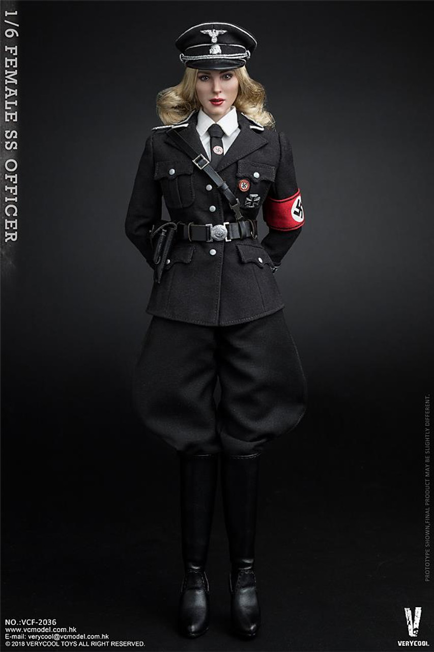 [vcf 2036] Very Cool 1 6 Wwii German Female Ss Officer Action Figure