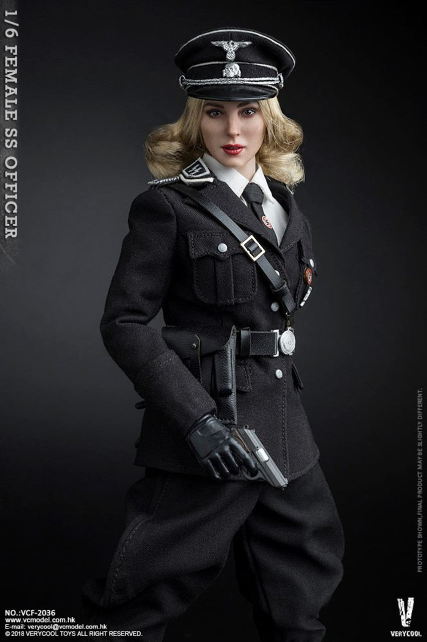 [vcf 2036] Very Cool 1 6 Wwii German Female Ss Officer Action Figure