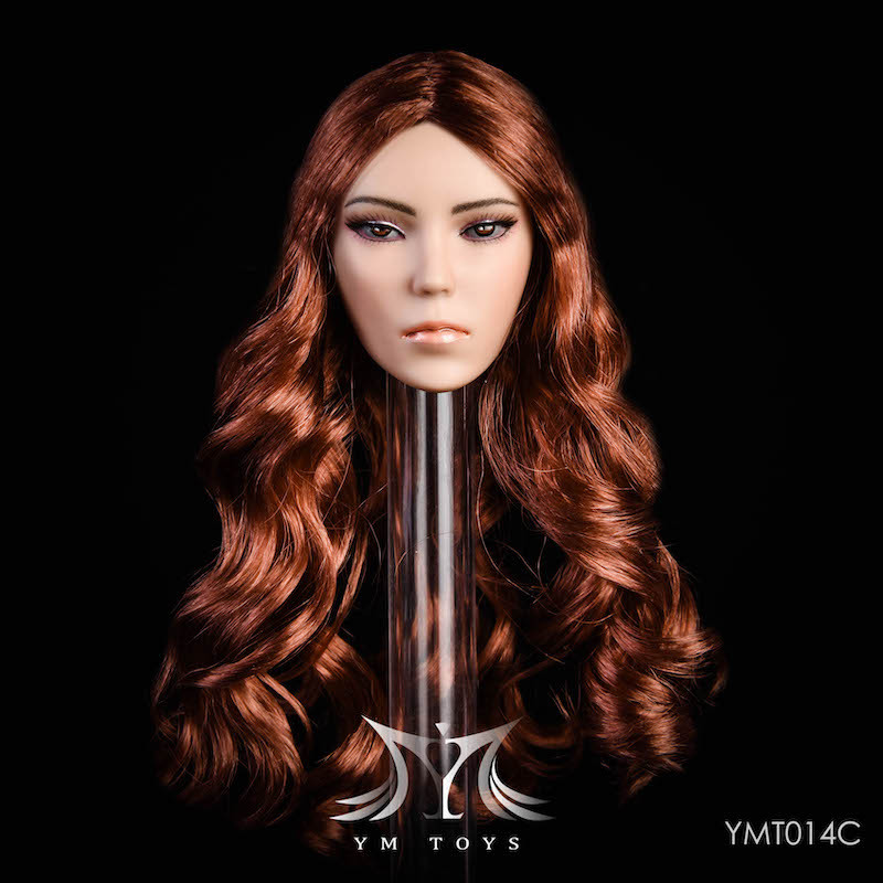 Ymt 14c 1 6 Female Head With Medium Copper Brown Hair By Ym Toys