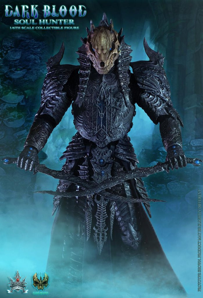 DB003B] DarkCrownToys Dark Blood Soul Hunter Borken Horns 1:6