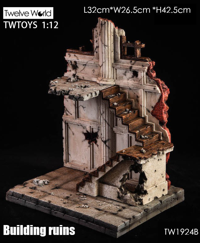 TWTOYS 1:12 Scale Building Ruins B [TWV-1924B] - EKIA Hobbies