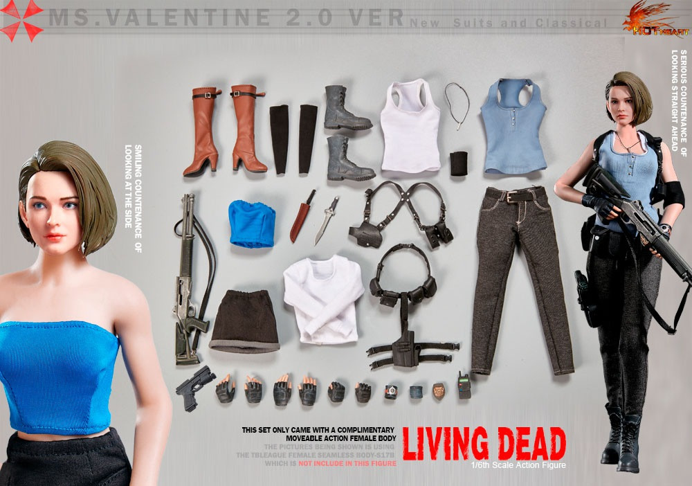 Hot Heart 1:6 Ms.Valentine 2.0 New and Classic Version [HH-FD009C