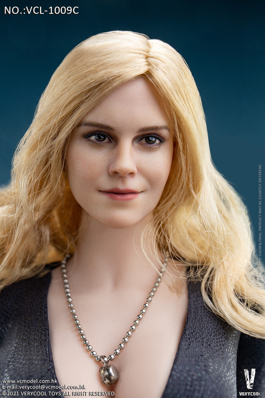 Very Cool 1/6 Western Actress Golden Curls Hair Head Sculpture [VC