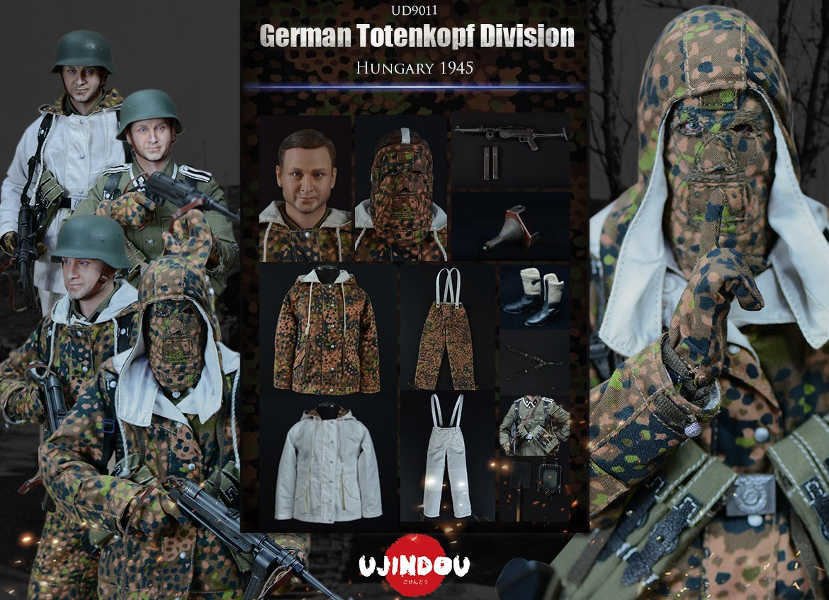 UJINDOU 1/6 WW2 German Totenkopf Division Hungary 1945 Figure [UD