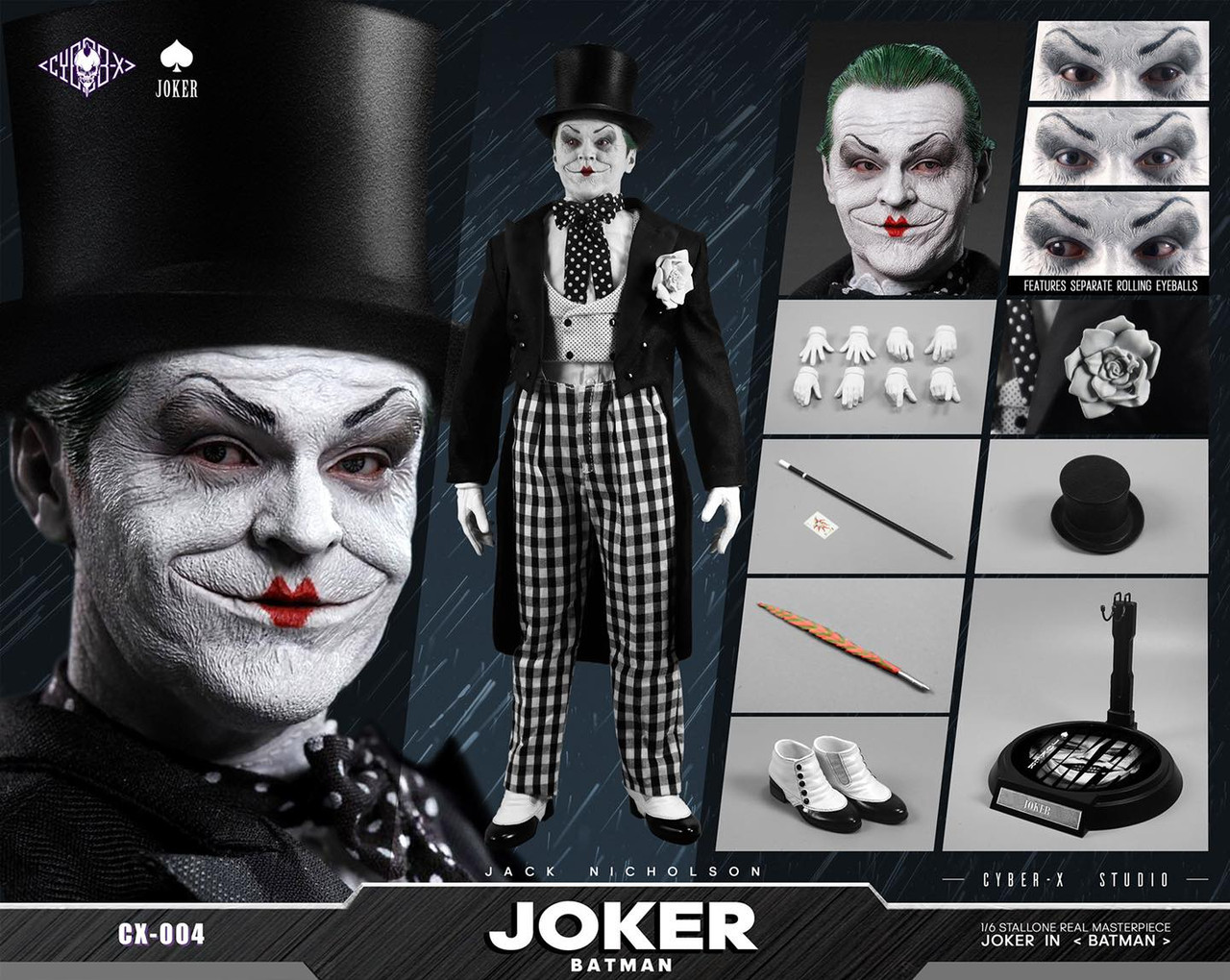 Cyber-X Studio 1/6 Jack Black Suit Action Figure [CX-004] - EKIA