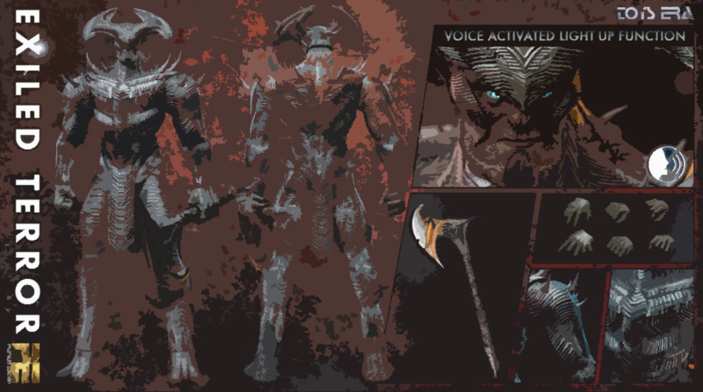 18.5" Tall Toys Era 1/6 Scale Exiled Terror Collectible Figure [TE