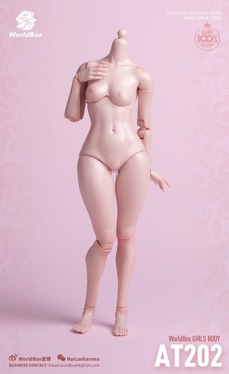 World Box 1/6 Female Body with Chunky Thighs Pale [WB-AT202P