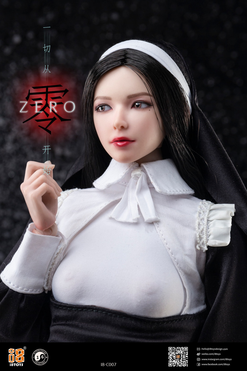 I8TOYS I8-Ｃ007 1/6 修道女 尼僧 シスター ドレス&ヘッド i8TOYS 1/6 Healing Nun Set Zero Female Figure Accessories [i8-C007