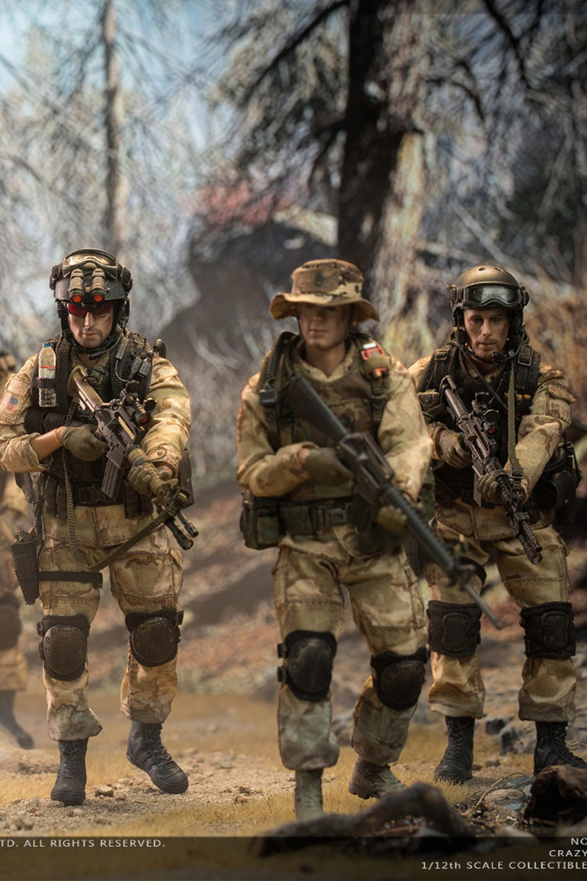 1:12 Crazy Figure US Military 75th Rangers & Delta Special Force 