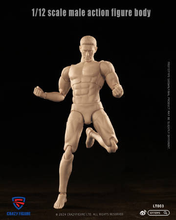 Crazy Figure 1:12 Male Action Figure Body [CF-LT003] - EKIA Hobbies