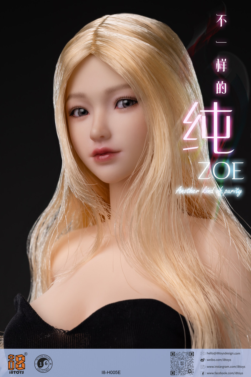 その他 1/6 Worldbox AT203 & I8TOYs Zoe I8-H005C i8TOYS 1/6 Zoe Head for Female Figures [i8-H005A] - EKIA Hobbies