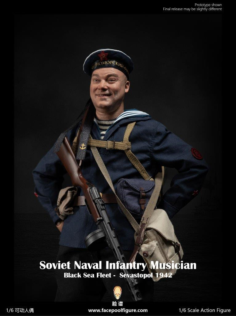 Facepool 1:6 Soviet Naval Infantry Musician Black Sea Fleet