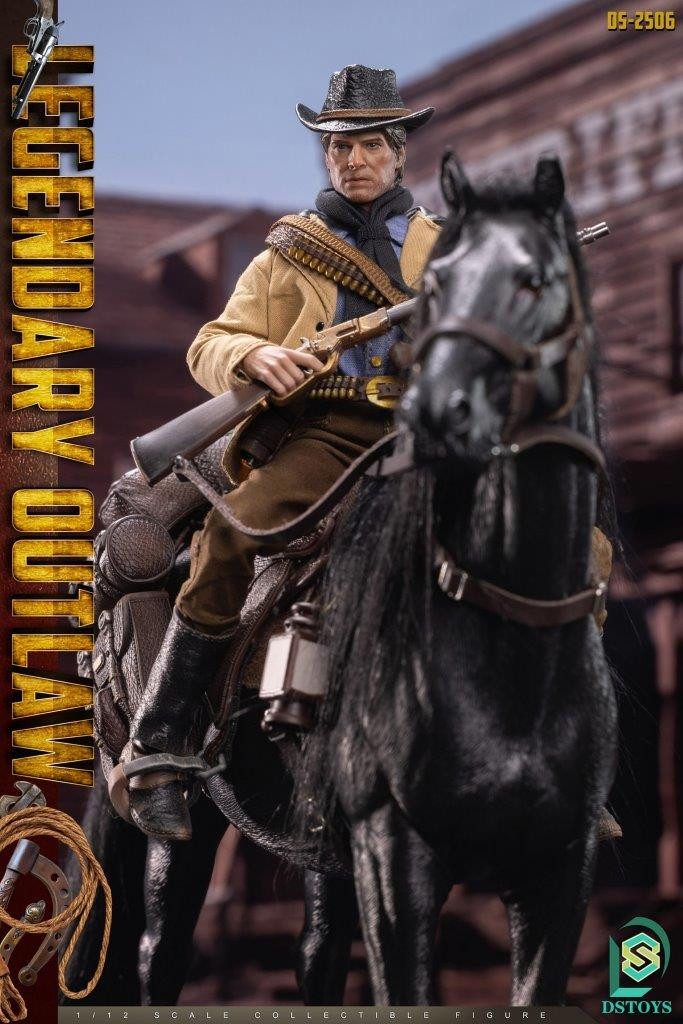 1:12 DS Toys Red Dead Redemption Outlaw with Horse Deluxe Edition