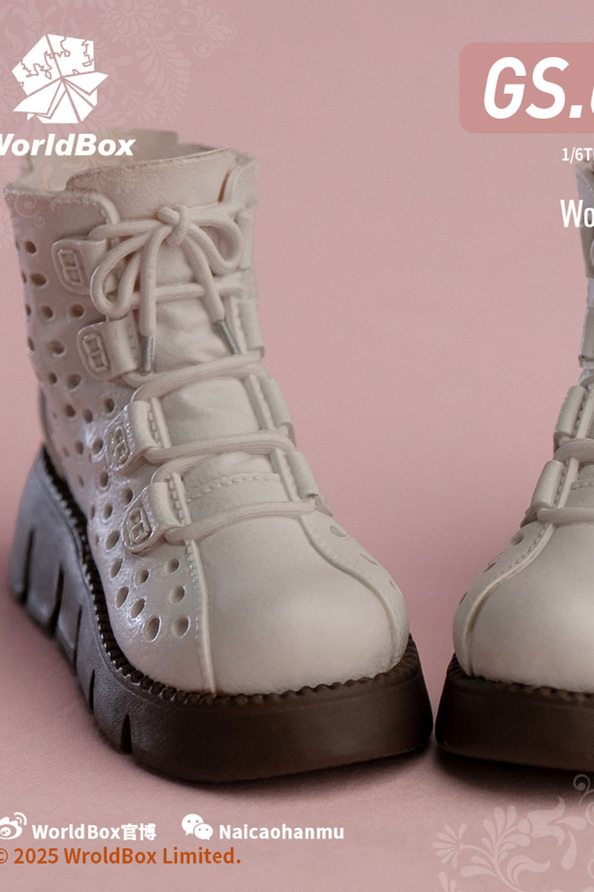 World Box 1/6 Japanese Winter Girl's White Boots [WB-GS01W] - EKIA