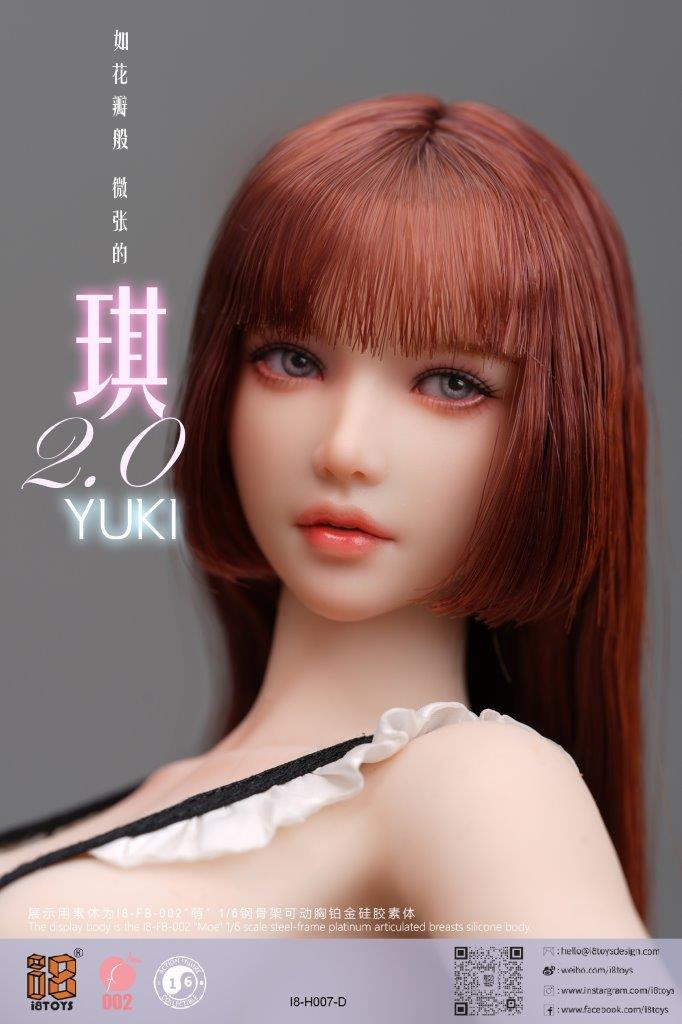 yuki i8TOYS 1/6 Yuki 2.0 Female Figure Head [i8-H007D] - EKIA Hobbies
