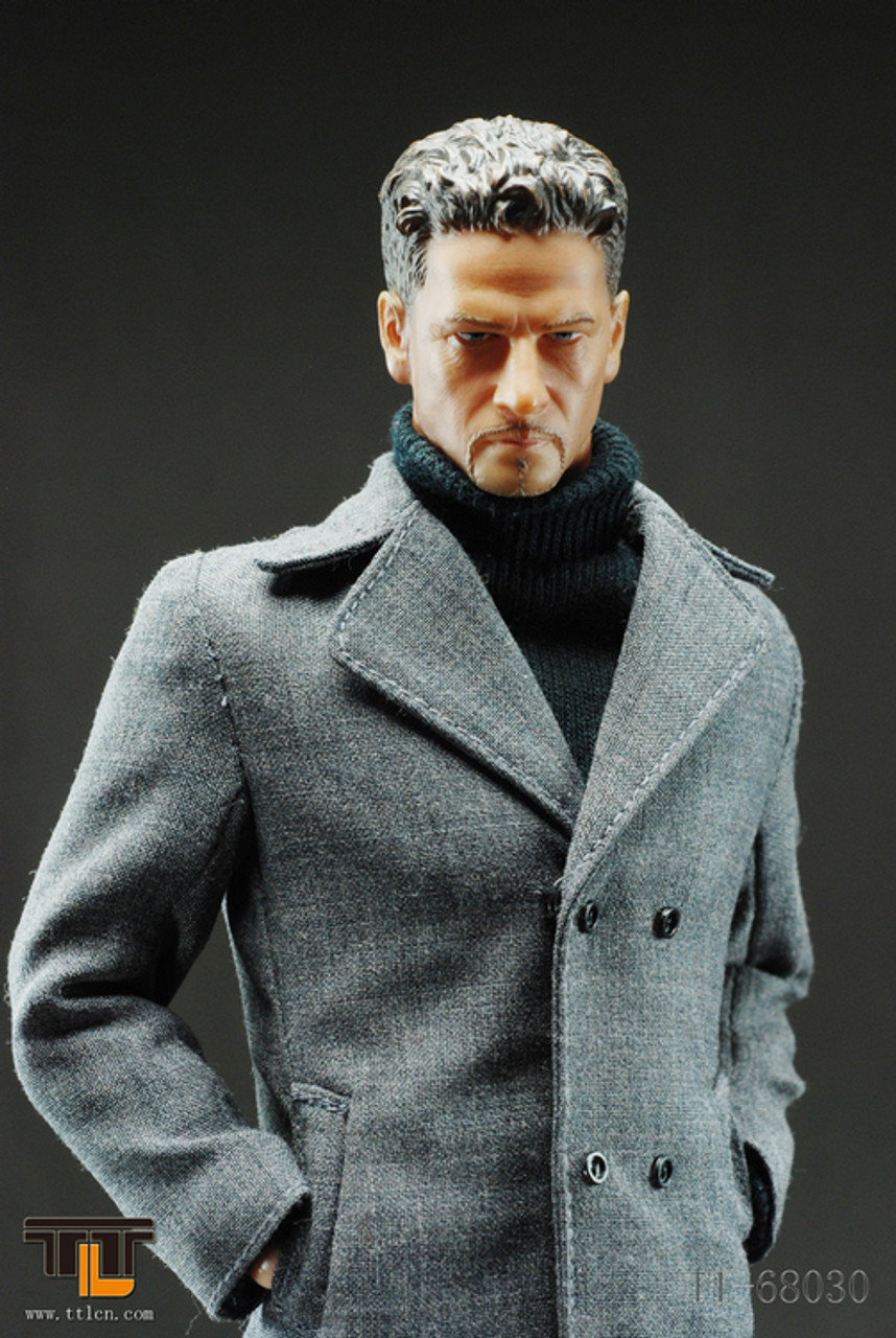 [TTL-68030] TTL Man Wearing Long Suit- Light Grey - EKIA Hobbies