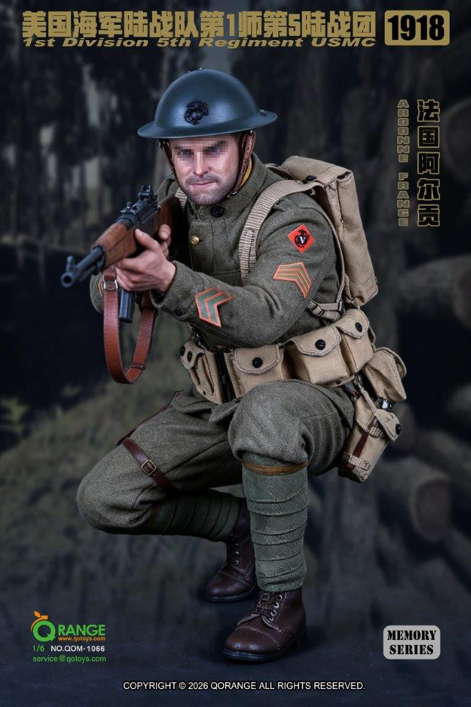 QO Toys 1/6 USMC 1st Division 5th Regiment in Argonne France 1918