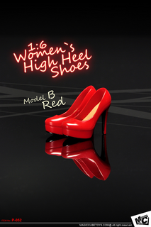 [MC-P052B] MC Toys 1:6 Scale Women`s High Heel Shoes in Red