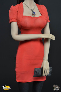 [TC-63001A] Toys City Female’s Dress Set in Red Female Figure Accessory