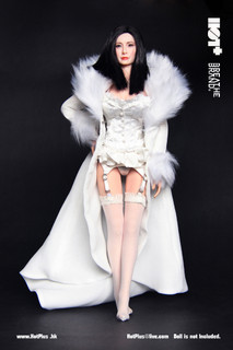 [HP-025] HotPlus White Evening Lingerie & Night Robe for 1:6 Figure Accessory