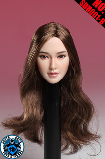 [SUD-SDH001B] Super Duck Female Asian Headsculpt with Brown Hair