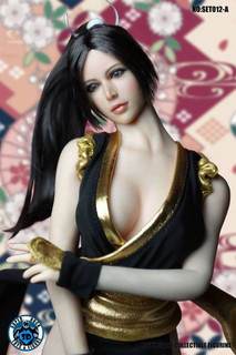 [SUD-SET012A] Super Duck Fighting Girl Black Clothing & Head 1:6 Accessory