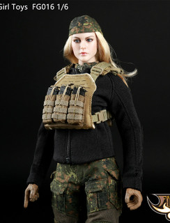 [FG-016] Fire Girl Toys Tactical Female Gunner Camouflage Suit in Green