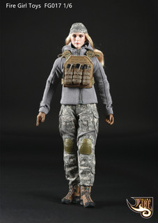 [FG-017] Fire Girl Toys Tactical Female Gunner Camouflage Suit in Multi Camo