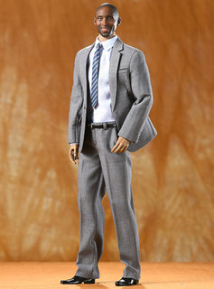 Toy Center 1/6 English Gentleman Tony Striped Black Suit [CEN-M18C 