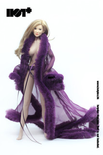 [HP-060D] Hot Plus Female Purple Lingerie Gown Set 1/6 Girl Figures