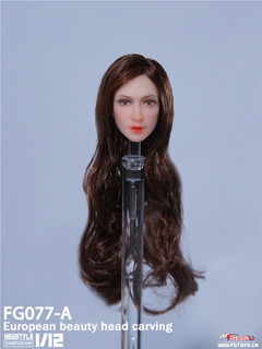 1:12 Fire Girl Toys European and American Female Brown Head Carving [FG-077A]