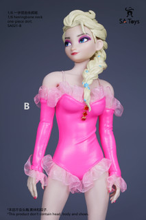 SA Toys 1:6 Herringbone Neck One-piece Pink Skirt [SAT-021B]