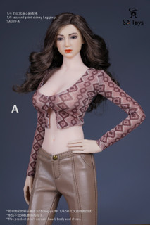 SA Toys 1:6 Brown Long Sleeve & Tight Leather Pants [SAT-039A]