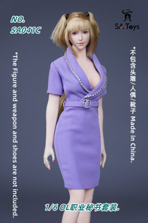 SA Toys 1:6 Purple OL Professional Secretary Dress [SAT-041C]